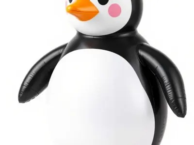 Inflatable Penguin Toy Model Pack for D Rendering Low-poly 3D model