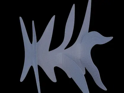 Alexander Calder Sculpture Replica 04 Low-poly 3D model