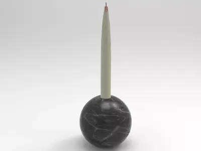 Bally Candlestick Low-poly 3D model