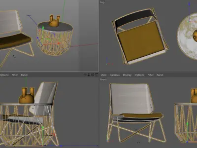 Furniture set 1 3D model