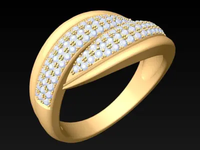 Diamond Ring - Womens Rings - N382232 3D print model