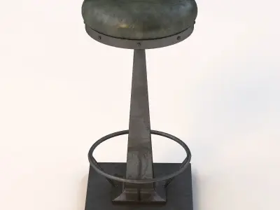 Flint Vintage Bar Stool 3D model