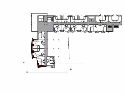residential complex complete revit project P3 3D model