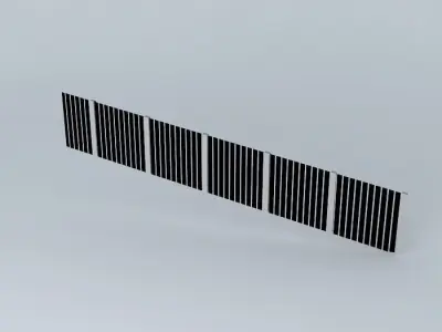 3D Barrier stripe Free 3D model