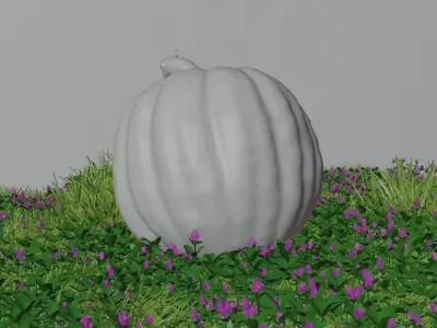 Green Pumpkin Free 3D model