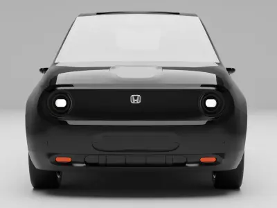 Honda E With Interior 3D model