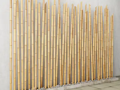 Bamboo decor n19 3D model