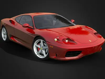 Ferrari 360 Modena Low-poly 3D model