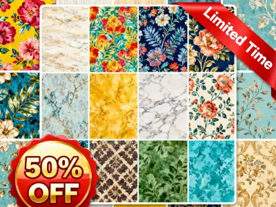 400x 4K Seamless Patterns and  Wallpapers Texture