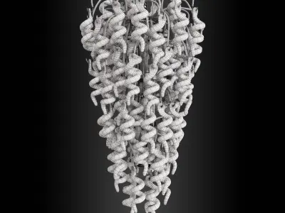 Twist chandelier 3D model