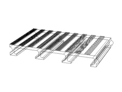 Aluminum Extruded Trailer Flooring MOD AL-047ap  3D model