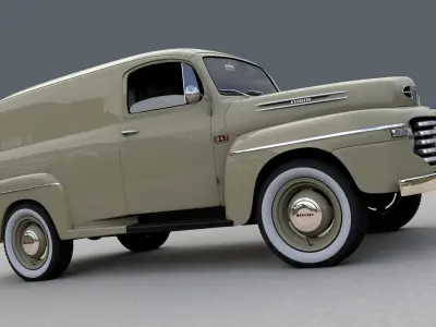 M47 SERIES PANEL VAN 1949 3D model