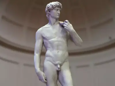 David - Michelangelo - Low-poly 3D model