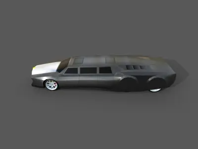 LUXURY LIMOUSINE   Low-poly 3D model