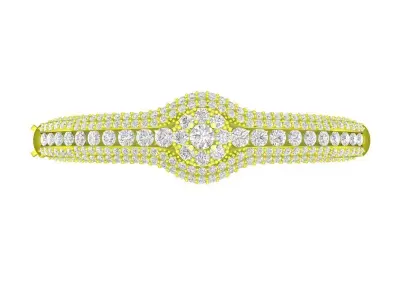 5775 luxury fashion diamond women bangle bracelets 3D print model