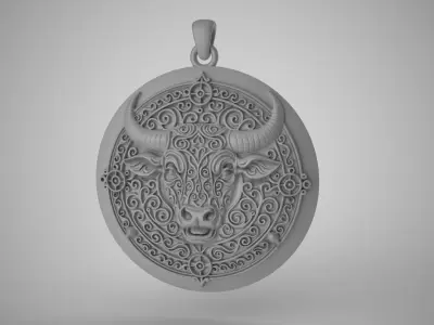 Toro Pendant 3D print model