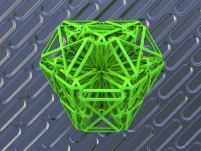 BRO WOVEN TETRAHEDRON 3D print model