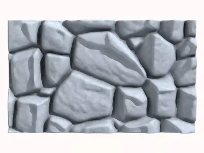 Stone wall 191 3D model