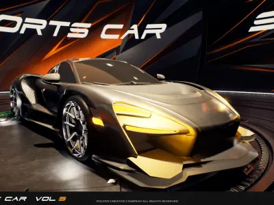 Sportscar VOL 3 Low-poly 3D model