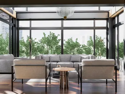 Modern living - B2 3D model