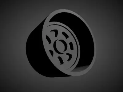 JNC 048 scalable and Printable rim 3D print model
