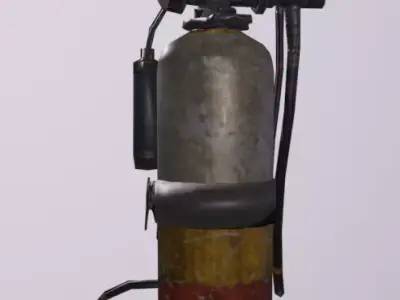 OxygenTank Low-poly 3D model