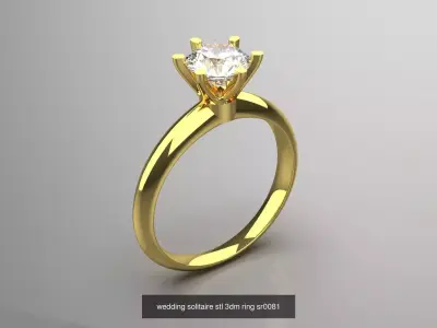 This five piece set is a specialty Solitaire Ring Collection 3D Model Pack