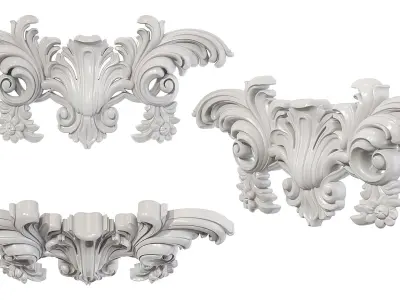 Classic carved 141 3D model
