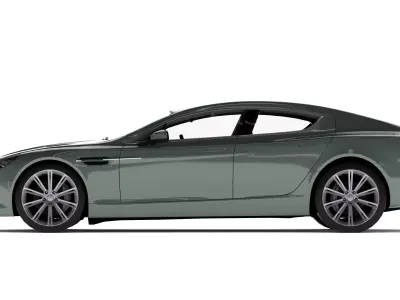 2010 Aston Martin Rapide with interior 3D model