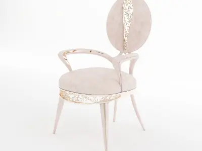 Nature Chair Low-poly 3D model