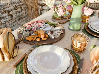 Breakfast Saloon Blender Scene 3D model