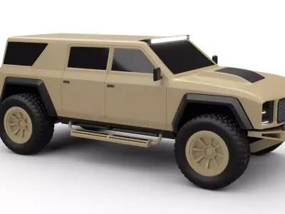 dedicated off road car 3D model
