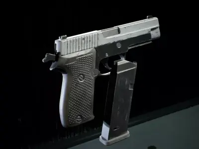 PBR - P2020 Semi-Automatic Pistol - Game-Ready 3D Asset Low-poly 3D model