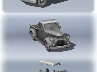 Chevrolet Half ton Pickup 1942 3D print model
