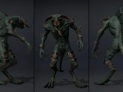 Ghostfang Low-poly 3D model