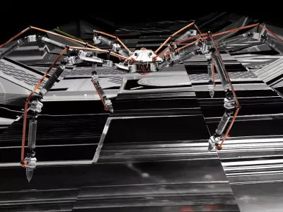High Poly Mech Spider 3D model