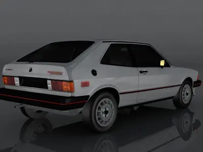 Volkswagen scirocco s Low-poly 3D model