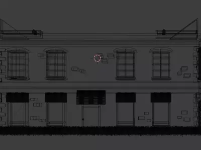 RESTAURANT Model building Low-poly 3D model