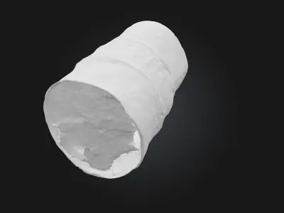 Rusty Barrel  Industrial Decay with Authentic Detail 3D model