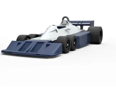 Tyrrell P34B Formula 1 Scale 1 to 24 3D print model