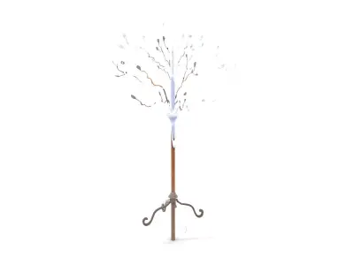 Rustic Iron Tree Stand model pack Low-poly 3D model