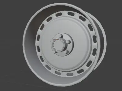 Restomod Chevrolet Truck Rim Low-poly 3D model