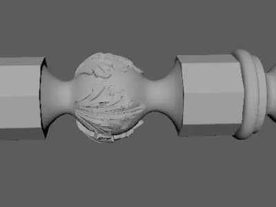 baluster ornament 3D model