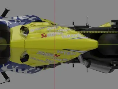 YZF R1-M 2020 Model with Camel Livery 3D model