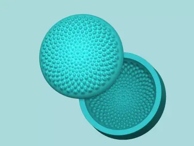 Sunflower Center 03 - Silicone Mold Maker - Template 3D print model