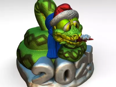 SNAKE NEW YEAR 2025 3D print model