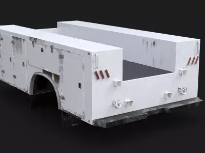 Old Service Truck body 3D model