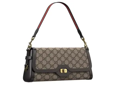 Gucci Luce Bag Black Low-poly 3D model