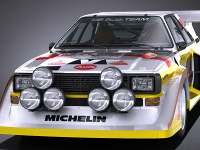 LowPoly Audi Sport Quattro s1 e2 3D model