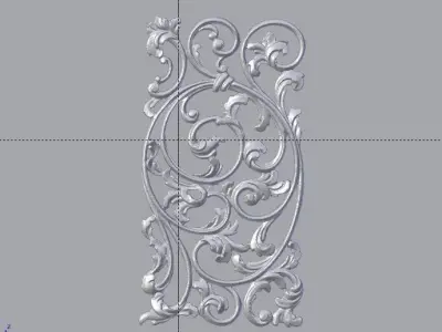 Classic decor ornament v-3D model 52 3D model